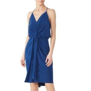 MISA Blue Domino Dress Size Small